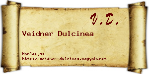 Veidner Dulcinea névjegykártya